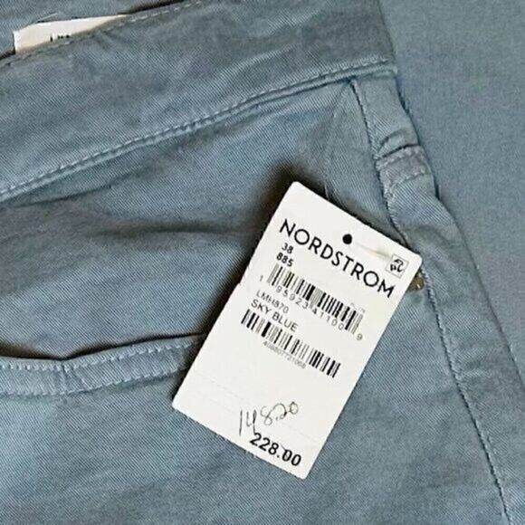 Frame LHomme Slim Men Jeans Size 38X32 Blue Straight Leg Comfort Stretch Twill - Picture 14 of 16